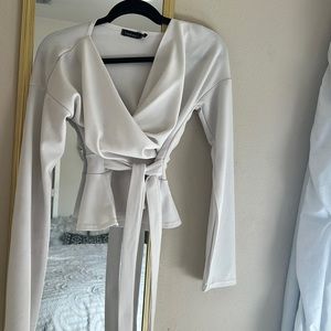 White Long Sleeve Blouse